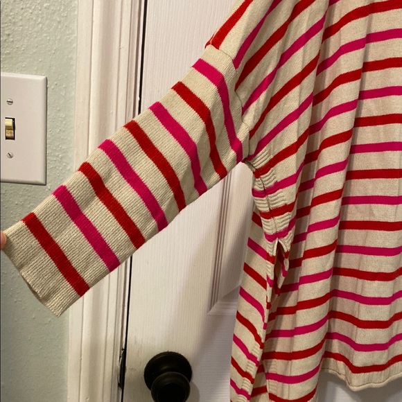 Mersea Beige and Red Striped Sweater - Picture 5 of 5
